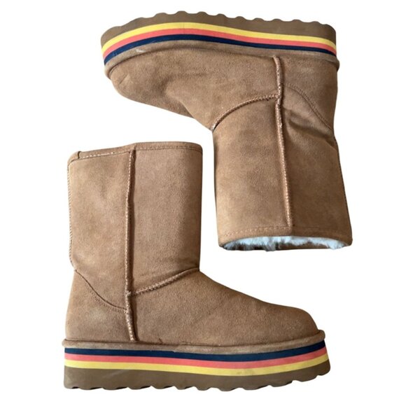 Bearpaw Retro Elle Suede Sheepskin platform boots size 11 - Picture 9 of 9